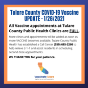 Tulare County Vaccine UPDATE - English