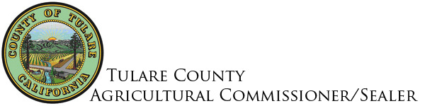 County Seal with Tulare County Agricultural Commissioner Sealer